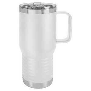 20 Oz. White Polar Camel Vacuum Insulated Travel Mug with Slider Lid