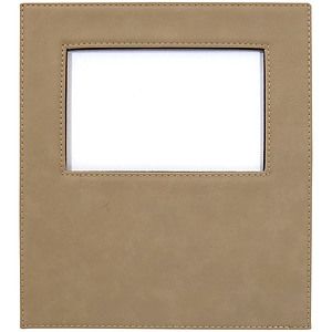 Light Brown Leatherette 4 x 6 Photo Frame