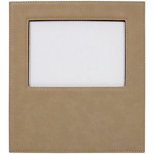 Light Brown Leatherette 5 x 7 Photo Frame