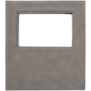 Gray Leatherette 4 x 6 Photo Frame