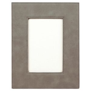 Gray Leatherette 4 x 6 Photo Frame