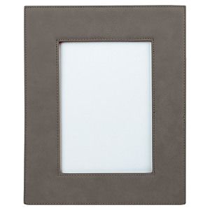 Gray Leatherette 5 x 7 Photo Frame