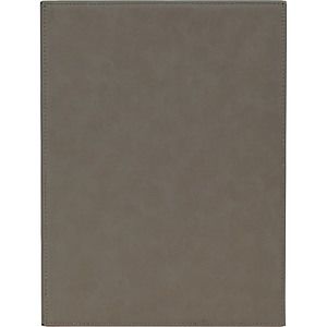 7 x 9 Gray Laser Engraved Leatherette Plaque
