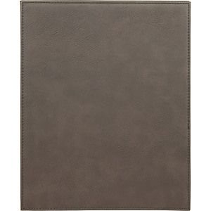8 x 10 Gray Laser Engraved Leatherette Plaque