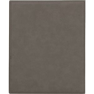9 x 12 Gray Laser Engraved Leatherette Plaque