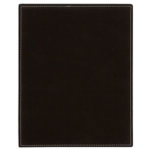 8 x 10 BlackSilver Laser Engraved Leatherette Plaque
