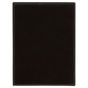 9 x 12 BlackSilver Laser Engraved Leatherette Plaque