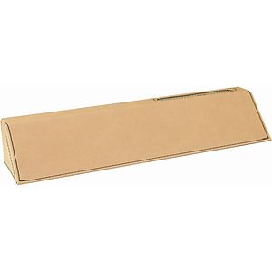 10 12 Light Brown Laser Engraved Leatherette Desk Wedge with Business Card Holder