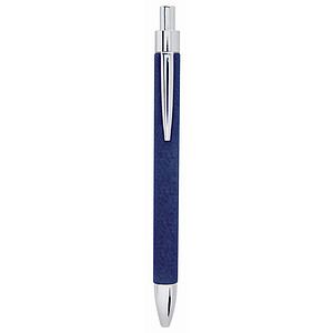 BlueBlack Laser Engraved Leatherette Pen