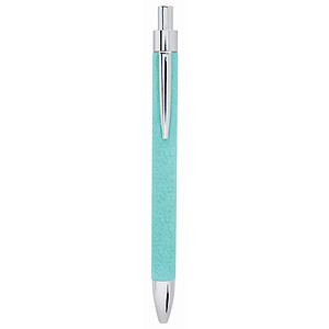 Teal Laser Engraved Leatherette Pen