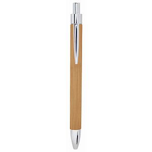 Bamboo Laser Engraved Leatherette Pen