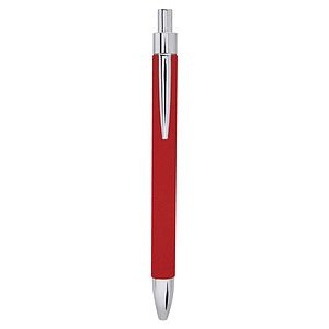 Red Laser Leatherette Engraved Pen