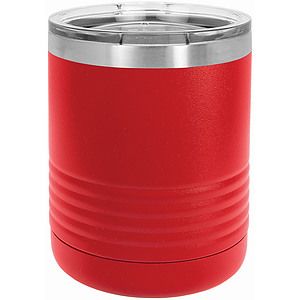 10 Oz. Red Polar Camel Ringneck Vacuum Insulated Tumbler with Clear Lid