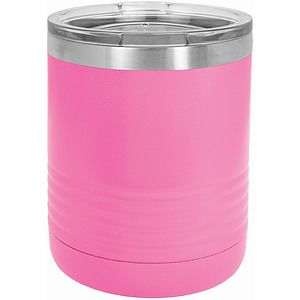 10 Oz. Pink Polar Camel Ringneck Vacuum Insulated Tumbler with Clear Lid