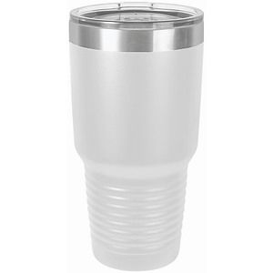 30 Oz. White Vacuum Insulated Tumbler