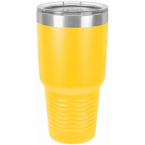 30 Oz. Yellow Polar Camel Ringneck Vacuum Insulated Tumbler wClear Lid
