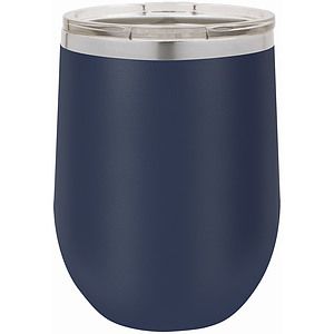 12 Oz. Navy Blue Polar Camel Vacuum Insulated Stemless Wine Tumbler wLid