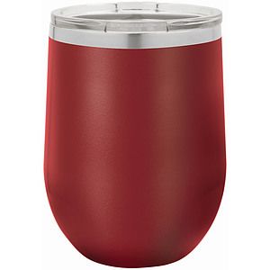 12 Oz. Maroon Polar Camel Vacuum Insulated Stemless Wine Tumbler wLid