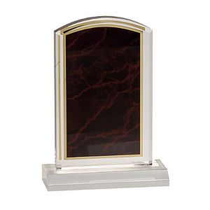 Red Marbleized Acrylic Award with 5 Base (4 x 6)
