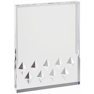 Silver Diamond Mirage Acrylic Award (4 x 6)