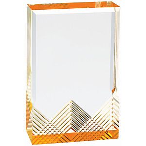 Gold Apex Mirage Acrylic Award (3 12 x 5)