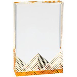 Gold Apex Mirage Acrylic Award (4 14 x 6)