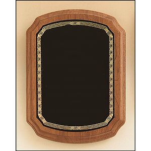 Walnut Plaque with Braided Border (10.5 x 13)