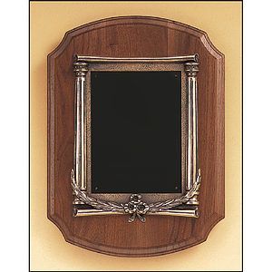 Walnut Plaque with Antique Bronze Casting (11 x 15)