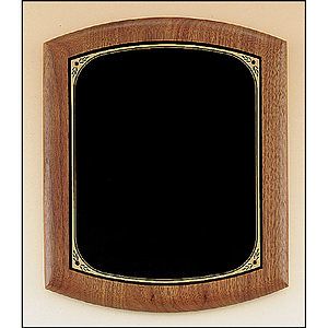 Walnut Elliptical Edge Plaque (9.5 x 11.5)