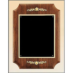 Walnut Plaque with Decorative Accents (11 x 15)