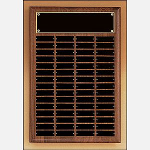 Walnut Perpetual 60 Plate Plaque (16 x 24)