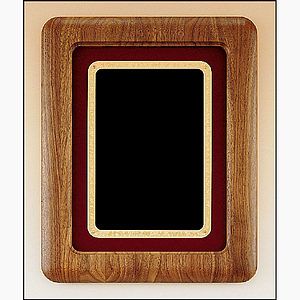 Walnut  Black Frame Plaque (12 x 15)