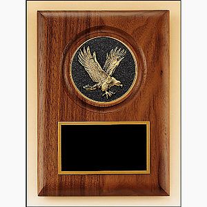 Walnut Plaque with Eagle Casting (5 x 7)