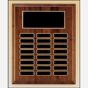 Walnut Perpetual 24 Plate Plaque (12 x 15)
