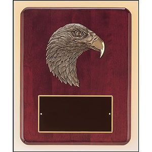 Antique Eagle Rosewood Piano Finish Plaque (10.5 x 13)