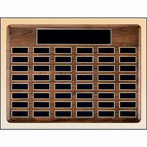 Walnut Perpetual 60 Plate Plaque (22 x 30)
