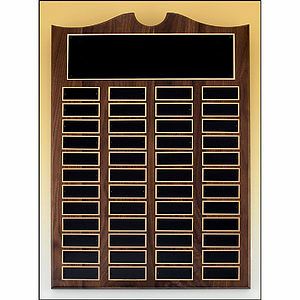 Walnut Perpetual 48 Plate Plaque (20 x 30)