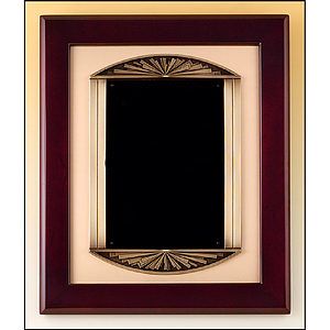 Rosewood Piano Finish Plaque Cast Frame (14 x 17)