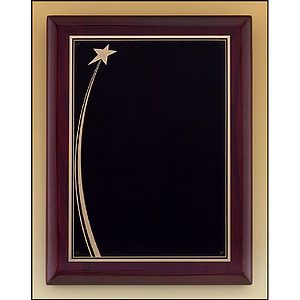 Shooting Star Rosewood Piano Finish Plaque (9 x 12)
