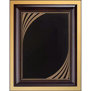Cherry Finish Wood Plaque with Brass Plate (11 x 14)