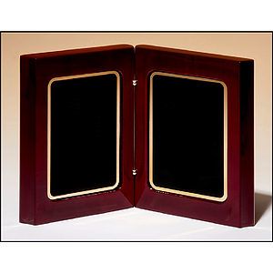 High Gloss Rosewood Stained Book Award (5 38 x 4.25)