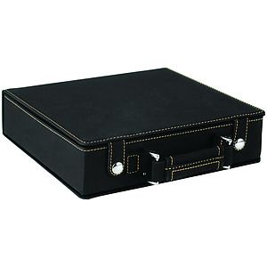 BlackGold Leatherette 100 Chip Poker Set