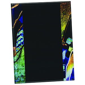 7.75 x 9.75 Blue Art Acrylic Art Plaque with EaselHanger