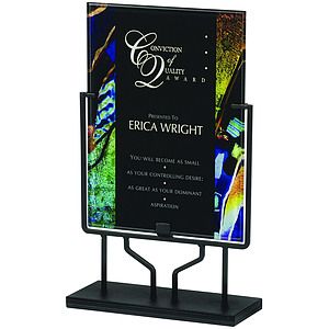 7.75 x 9.75 Blue Art Acrylic Art Plaque with EaselHanger