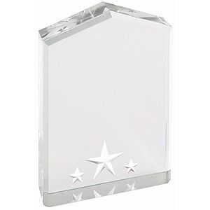5 Silver Star Point Acrylic