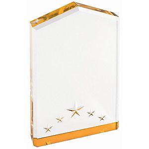 6 Gold Star Point Acrylic