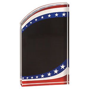 3 12 x 6 Stars  Stripes Rounded Acrylic