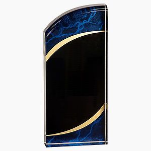 3 12 x 8 Blue Marble Rounded Acrylic