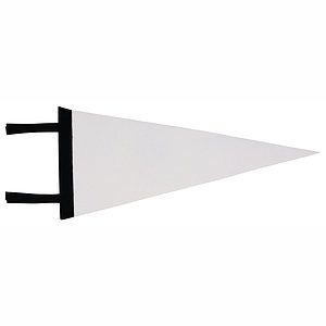 8 x 18 White Full Color Pennant
