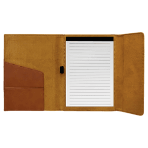 7 x 9 Rawhide Burlap Portfolio with Notepad